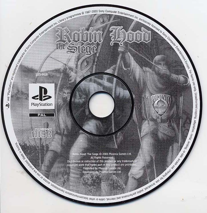 Robin Hood The Siege [SLES04110] PSX SONY PlayStation Community